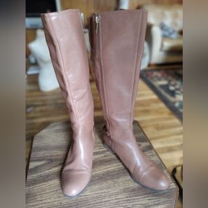 Knee length ladies brown boots